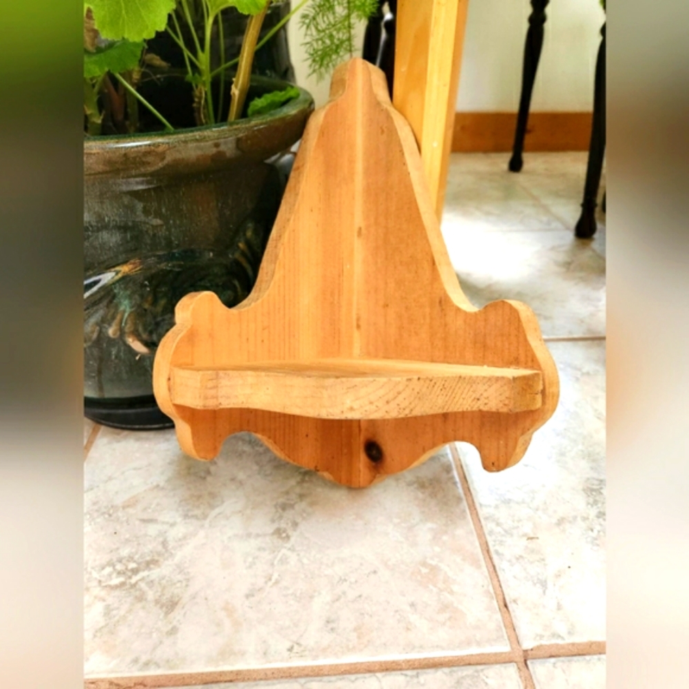 Handmade Wooden Corner Shelf